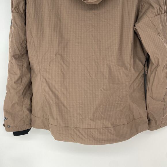 Columbia Titanium SKi Jacket Brown Gingham Pattern Women's Size L - Picture 8 of 14